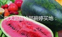 向太回應(yīng)給郭碧婷買地：我覺得人心肉做，期望全國的婆婆都愛媳婦