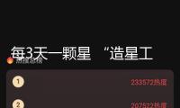 每3天一顆星 “造星工廠”太空織網的“銀河速度”